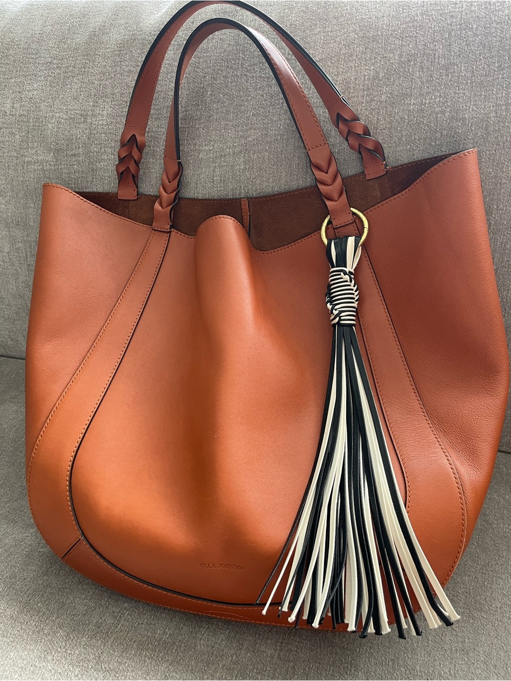 ULLA JOHNSON Albers Leather Tote - Picture 2 of 16